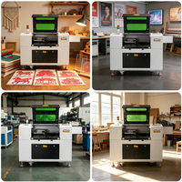 Machine de découpe et gravure laser CO2 haute précision 6040 avec refroidissement par eau Ruida, moteur servo Leadshine, AI/DST pour MDF, acrylique, pierre, plastique
