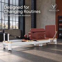 Vente directe usine : Reformer Pilates pliable en aluminium avec ressorts à câble musical pour les distributeurs d'équipements de Pilates