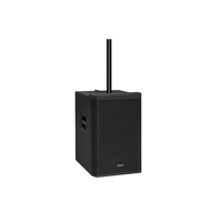Enceinte colonne avec 4 haut-parleurs de graves néodyme de 4 pouces et un caisson de basses actif de 12 pouces pour système audio professionnel de scène, événements et églises
