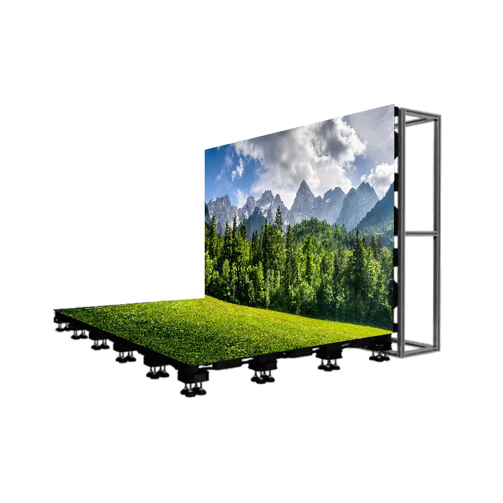 500X500Mm Indoor P1.9 P2.5 P2.6 P2.9 P3.9 Interactive Stage Dance Floor Led Display Video Tiles Screen For Events Bar Tradeshow