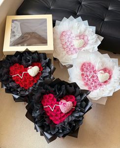 Coffret Cadeau Bouquet de Roses Éternelles ECG Cœur 26 pièces – Fleur Éternelle pour la Saint-Valentin, Cadeau de Déclaration pour Petite Amie - Product Image 5