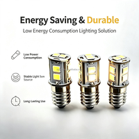 Ampoule LED E10 à culot à vis 6V10 SMD blanc chaud, lumière de remplacement pour étoile pliante de Noël et lampe étoile de l'Avent