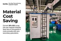 Broyeur industriel automatique haute vitesse insonorisé pour le recyclage de feuilles de plastique usagées, thermoformage intensif