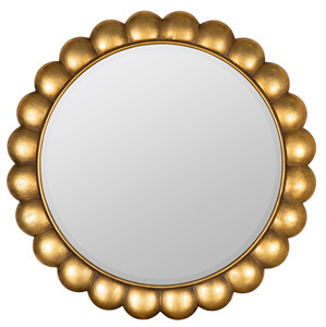 Compre espejos de pared con marco metálico redondo, espejos de pared de diseño antiguo para decoración de paredes, utilizados por exportadores. - Product Image 6