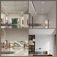 Nouveau spot encastré LED COB anti-éblouissement, dimmable, IP44, breveté, moderne, angle de faisceau de 38 degrés, 900LM, haute luminosité