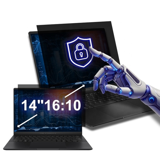 Anti Spy 2-Way Privacy Screen Filter 14 Inch 16:10 Anti Blue Light Anti Glare Screen Protector for ASUS 14 Inch Laptop