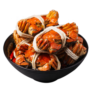 Premium Frozen Listo para Comer Pasta Roja Entera Cangrejo Hua <span class=keywords><strong>Diao</strong></span> Vino Marinado Cangrejo Precocido - Product Image 1