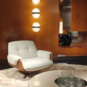 Poltrona Singola di Design Moderno VOXHOME per <span class=keywords><strong>Soggiorno</strong></span>, Sedia con Gambe in Acciaio Inox, Struttura in Legno Massello, Rivestimento in Velluto - Product Image 5