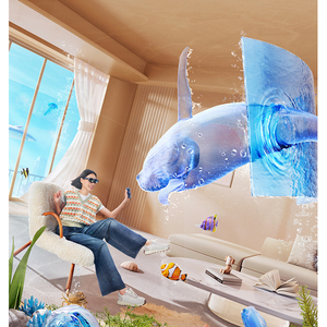 Rokid Max <strong>AR</strong> 3D Smart Glasses with Type-C Charging and <strong>Speaker</strong> - Virtual Reality Viewing Device for Phones, PS5, Xbox - Product Image 2