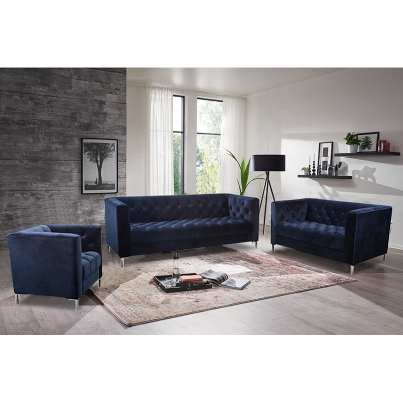 Роскошный бархатный диван Chesterfield для гостиной по конкурентоспособной цене