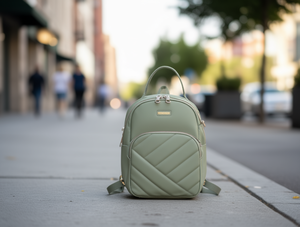 กระเป๋าเป้สะพายหลังขนาดเล็กสำหรับผู้หญิง ปิดด้วยซิป น้ำหนักเบา ใช้ได้ทุกวัน ทรงสี่เหลี่ยมผืนผ้า โพลีเอสเตอร์ ความจุ 5-10 ลิตร ใช้ได้ทุกฤดู สายสะพายไหล่ - Product Image 2