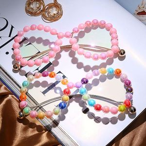 แว่นกันแดดทรงแคทอายโอเวอร์ไซส์ขาแว่นลายคลื่นแฟชั่นวินเทจปี 2020 ขายส่ง พร้อมกรอบแว่นมุกสีรุ้งสำหรับผู้หญิง - Product Image 5