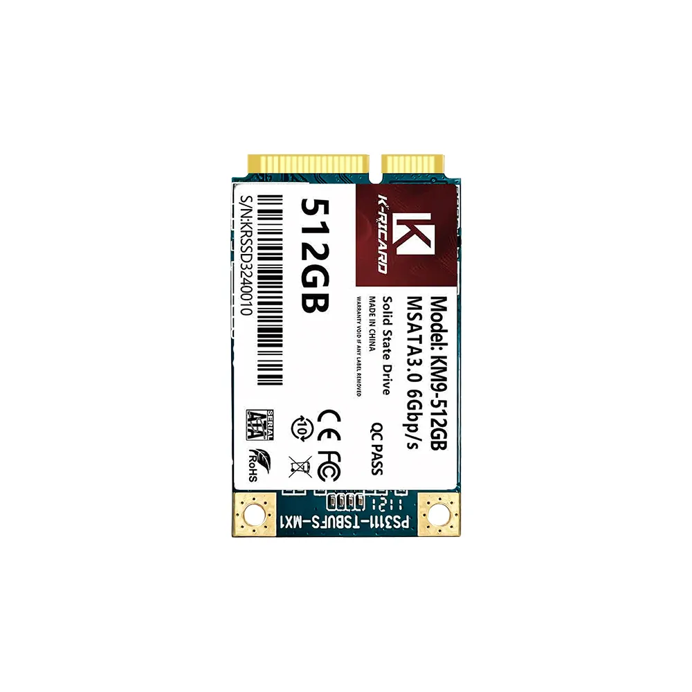 K-Ricard Wholesale mSATA SSD 128GB 256GB 512GB 1TB Internal SATA3.0 Solid State Drive For PC