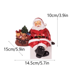 Cross-Border Santa Claus Tabletop Ornament Home Christmas Gift Scene Christmas Decoration Resin <b>Craft</b> - Product Image 2