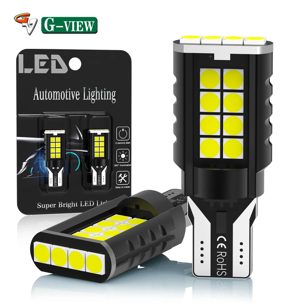 Gview GZ 912 921 LED ampul ters işık Canbus hata ücretsiz T15 W16W 906 904 LED yedekleme yedek kargo işıkları araba gövde için