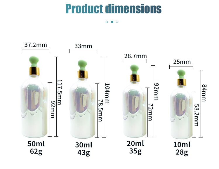 1oz 8oz White Glass Boston Round Bottles With Flat Head Dropper