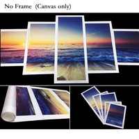 Impression personnalisée de votre photo, paysage abstrait, art mural sur toile multi-panneaux, technique de peinture au pistolet, cadre inclus, livraison mondiale
