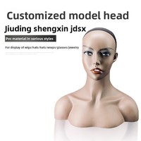 Support de présentation de perruques en plastique pour adultes, pour femmes et hommes, support de mannequin tête
