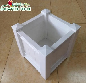 <span class=keywords><strong>Jardinière</strong></span> carrée blanche en PVC pour légumes, bac de jardin surélevé en <span class=keywords><strong>plastique</strong></span> PVC pour extérieur - Product Image 2