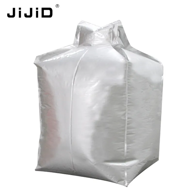 JiJiD-contenedor a granel Fibc de 1000kg, revestimiento de papel de aluminio, bolsa grande para batería de litio, ánode y materiales de cátodo, bolsa de aluminio