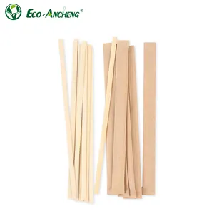 Support Customization Box Packaging Bamboo Coffee Stirrer Eco-friendly Tea Sticks