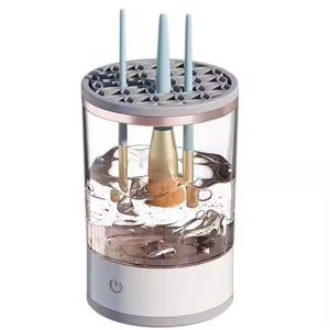 Nettoyeur de pinceaux de maquillage à ultrasons 0,75 L, machine de nettoyage cosmétique électrique avec commande tactile, usage domestique - Product Image 1