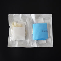 Kit de pansement médical stérile jetable personnalisable Kit de pansement marche/arrêt pour dialyse de base