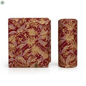 Tissu Ankara en pierre de cire dorée 300 + strass <span class=keywords><strong>rose</strong></span> noir imprimé africain batik 100% coton pour <span class=keywords><strong>pagne</strong></span> de festival tenue exclusive - Product Image 1