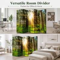 Écran pliable personnalisé Double face toile cloison écran diviseur de pièce pour la décoration intérieure et pliage TA Art décor imprimé