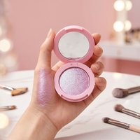 Bronzer et illuminateur sans logo pressé pour le visage, 5 couleurs, texture crème-poudre, maquillage visage éclatant