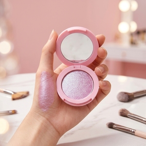 <span class=keywords><strong>Bronzer</strong></span> et illuminateur sans logo pressé pour le visage, 5 couleurs, texture crème-poudre, maquillage visage éclatant - Product Image 1