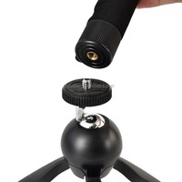YUNTENG 188 aluminium 126cm Selfie Stick monopode avec fonction de pliage Compatible iPhone Android Smartphones pour caméra d'action GoPro