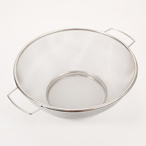 Stainless Steel Fruit And Vegetable Basket 18cm 21cm 24cm 26cm 28cm Double Handled Strainer For Kitchen Use - Product Image 2