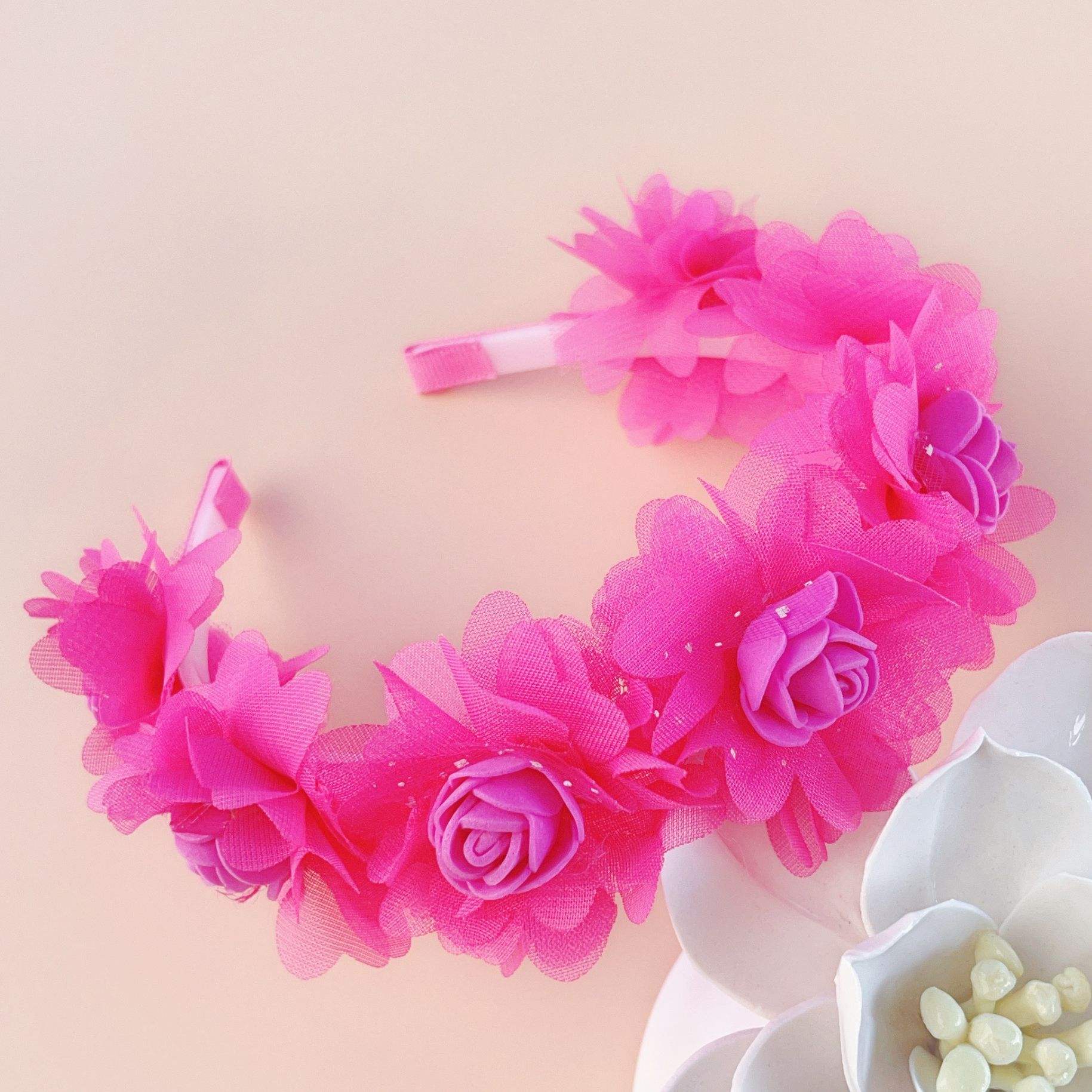 Mt6609 rose flower hairband