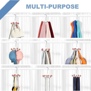 ארון 6 סידר כדורים חזיית ארון בגדים המארגן תיק תיק תיק מכף צעיף מתגרה - Product Image 4