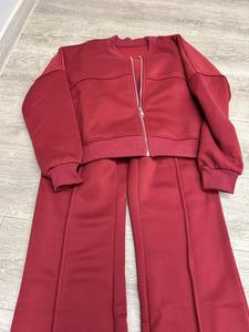 Completo da <span class=keywords><strong>Donna</strong></span> Tinta Unita S-2XL con Cardigan con Cerniera e Pantaloni a Gamba Dritta, Casual e alla Moda - Product Image 5