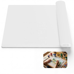 Silicone Crafting <b>Mat</b> 32x24x1.2mm <b>Large</b> Non-Stick Heat Resistant <b>Desk</b> Protector Resin Jewelry Acrylic/Clay Work | Translucent - Product Image 1