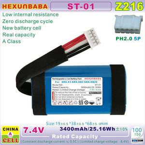 Batterie <span class=keywords><strong>Li</strong></span>-<span class=keywords><strong>ion</strong></span> ST-01 7.4V 3400mAh 18650-2S pour haut-parleur intelligent BlueTooth SRS-X3 SRS-XB2 SRS-XB20 Z216 - Product Image 3