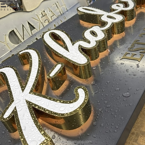 Enseigne lumineuse LED extérieure personnalisée EZD en acrylique étanche avec lettres en relief pour devanture de magasin - Product Image 6