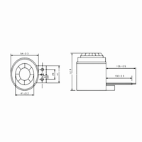 54*53mm Direktvertrieb 120dB Piezo-Summer Alarmsirene BJ-1 12VDC 220V Summer