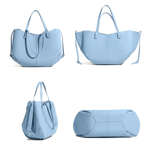 <span class=keywords><strong>Sac</strong></span> à <span class=keywords><strong>main</strong></span> pour femme Fabrication <span class=keywords><strong>Sac</strong></span> Tote Cuir Véritable Bleu OEM/ODM Femme Été Couleur Macaron Grande Capacité <span class=keywords><strong>Sac</strong></span> à <span class=keywords><strong>Main</strong></span> - Product Image 4