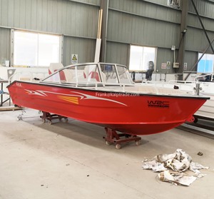 Mer utilisée rigide king fond en V profond 16ft console centrale <span class=keywords><strong>aluminium</strong></span> jon cuddy cabine <span class=keywords><strong>barge</strong></span> puissance bateau à passagers croiseur péniche de débarquement - Product Image 2