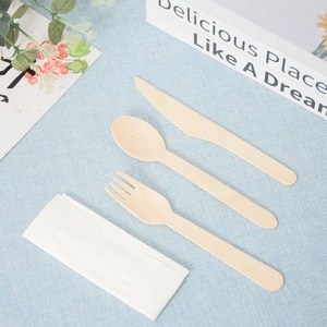 Sản xuất tại Trung Quốc, chất lượng cao bằng gỗ Cutter Set thích hợp cho cắm trại Knife Set, dao dĩa thìa - Product Image 1