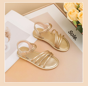 Nouvelles sandales d'été pour enfants, en cuir PU, mode boutique, pour filles - Product Image 2
