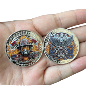 Moneda Conmemorativa 3D <span class=keywords><strong>de</strong></span> Bombero: Desafío a Través del Fuego y el Agua, Medalla Coleccionable <span class=keywords><strong>de</strong></span> Héroe <span class=keywords><strong>de</strong></span> Rescate contra Incendios, Regalo - Product Image 1