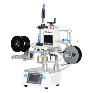 Machine de marquage à chaud entièrement automatique, machine de transfert thermique, machine de gaufrage <span class=keywords><strong>pneumatique</strong></span>, machine de marquage de logo pour masques, chapeaux, <span class=keywords><strong>chaussettes</strong></span> - Product Image 2