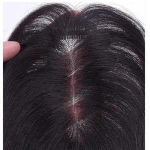 薄毛用ハンドタイドモノベースヘアピース ウィッグレット クリップイン モノフィラメント人毛 - Product Image 4