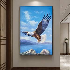 Grande Pintura Abstrata Retangular Vertical para Decoração de Entrada, Escritório do Chefe, Sala de Estudo, Moderna em Cristal e Porcelana - Product Image 2