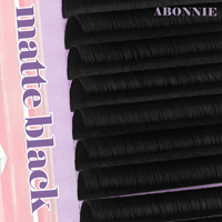 Extensions de cils ultra coréennes en soie PBT J B C CC D DD L M LJ LB LC, extensions de cils noir mat velours, plateaux de cils en cachemire
