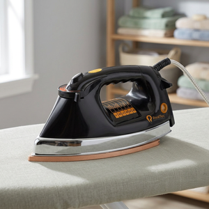 Fer à vapeur électrique Kimatsu Iron Sumo Black Plancha 1,5 kg 750 W avec semelle en acier inoxydable pour usage domestique, hôtelier et commercial Mega - Product Image 2